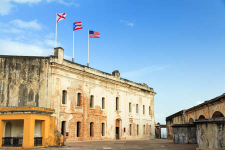 Beautiful view of fort San Cristobal in San Juan, Puerto Ricoのeditorial素材