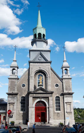 MONTREAL, CANADA - AUGUST, 2015 - Notre-Dame-de-Bon-Secours Chapel - Old Church of Montrealのeditorial素材