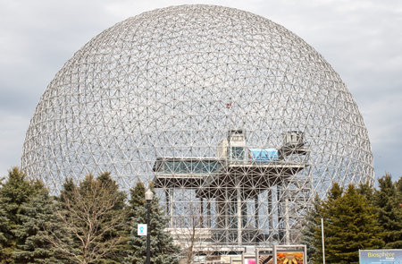 MONTREAL, CANADA - NOVEMBER 5, 2015 - Biosphere Environmental Museum in Montreal. The Biosphere is a...
