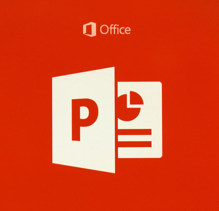 MONTREAL, CANADA - MAY 23, 2016 - Microsoft Office PowerPoint logo on a cellphone screen. Microsoft...