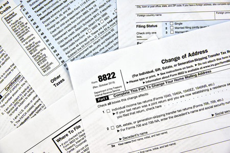 8822 change of address federal tax form