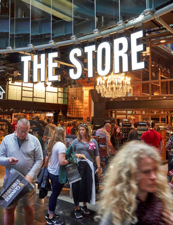 DUBLIN, IRELAND - AUGUST 3, 2017 : Guinness store in Dublin. Guinness Storehouse is a tourist attraction at St. James's Gate Brewery in Dublin, Ireland.のeditorial素材