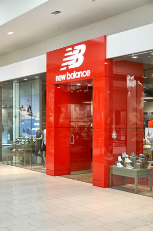 AVENTURA, USA - AUGUST 23, 2018: New Balance famous boutique in Aventura Mall