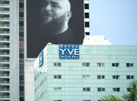 MIAMI, USA - AUGUST 22, 2018 Yve hotel in Miami Florida