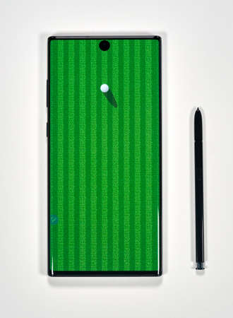 Montreal, Canada - March 14, 2020: Samsung Galaxy Note 10 Plus cellphone. Samsung Galaxy Note10 is a mobile experience with features and specs that operates like a computer or gaming console.のeditorial素材