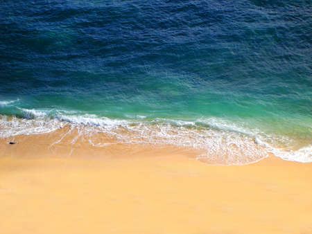 Ocean Beach, beautiful landscape with the blue waves rolling into the shore.の写真素材