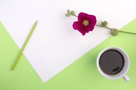 Coffee colors. It is a place for writing a text.の写真素材