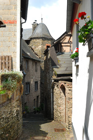 old alley in Beilstein, Germanyの写真素材