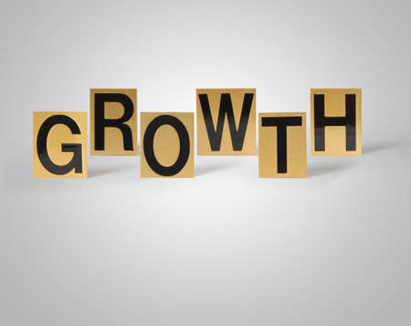 word growth on white background の写真素材