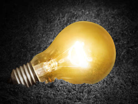 ideas, energy saving light bulb の写真素材