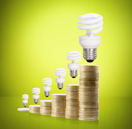 Money saved in different kinds of a light bulbs 