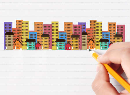 Colorful school suppliesの写真素材