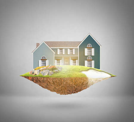 property insurance concept,dream houseの写真素材