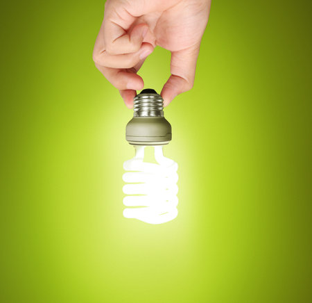 Ideas light bulb in the hand