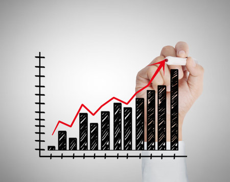 hand drawing a chart show