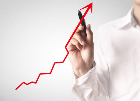 hand drawing a chart show