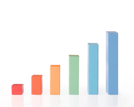 Wood chart Business concept for growth success processの写真素材