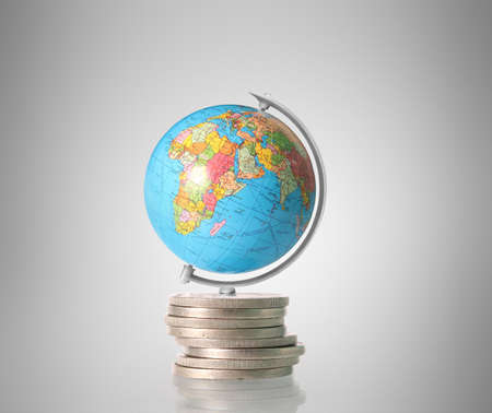 Investment concept, Coins graph stock marketの写真素材