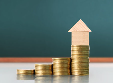 Investment concept, Coins graph stock marketの写真素材