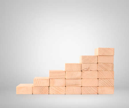 Toy a staircase wooden conceptの写真素材