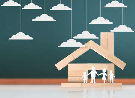 Model house form of the diagramの写真素材