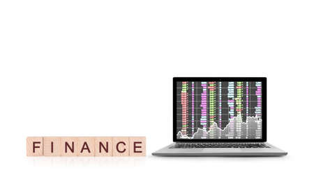 Laptop blank screen white a aluminium bodyの写真素材