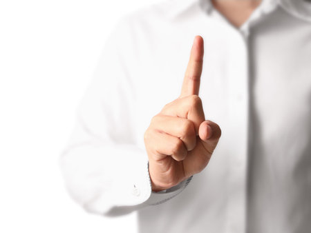 business a hand choosing