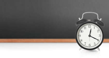 blackboard with a wooden frameの写真素材