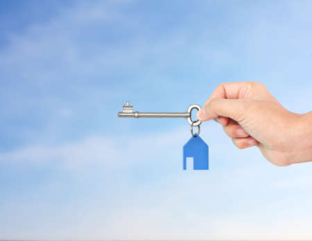 Investment concept ,House key in handの写真素材