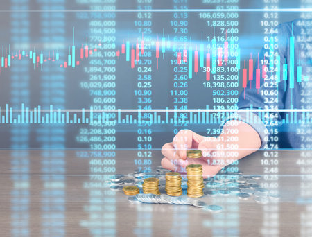 human hand putting coin to money, business ideas