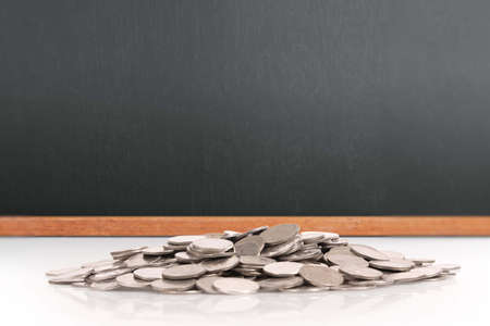 graph coins stock finance and business conceptの写真素材