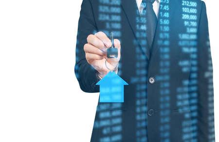 house key in a handの写真素材