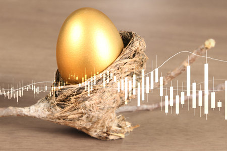 golden a easter egg isolated