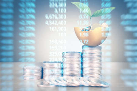 golden a easter egg isolatedの写真素材