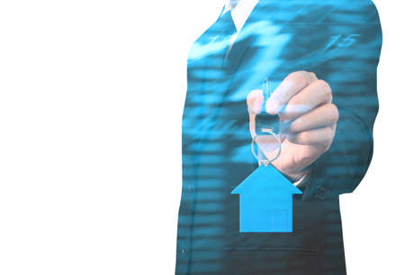 house key in a handの写真素材