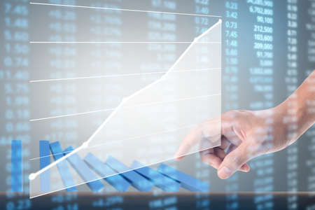 Stopping domino concept , business solutionの写真素材