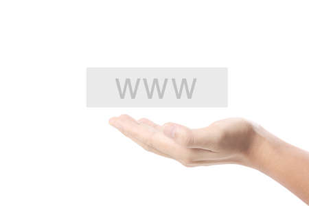 Social networking scheme from the handsの写真素材