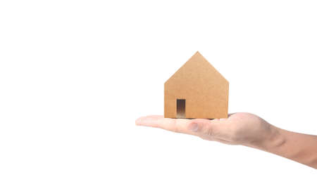 House Residential Structure in hand business home ideaの写真素材