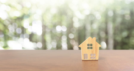 Model of detached a house, business home ideaの写真素材