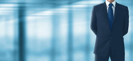 People businessman in dark grey suit.business ideaの写真素材