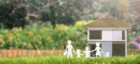 House Model there space. Home, Housing and Real Estate conceptの写真素材