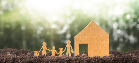 House Model there space. Home Eco and Real Estate conceptの写真素材