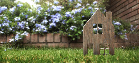 Model of detached miniature house  mock up. property real estate investment conceptの写真素材
