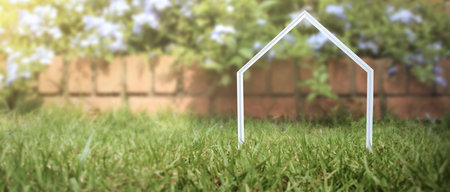 Model of detached miniature house  mock up. property real estate investment conceptの写真素材