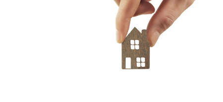 House Residential Structure in a hand ,business home ideaの写真素材