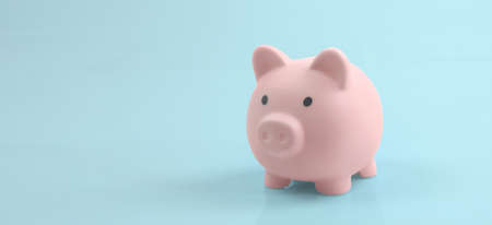 Piggy bank and finance money savingの写真素材
