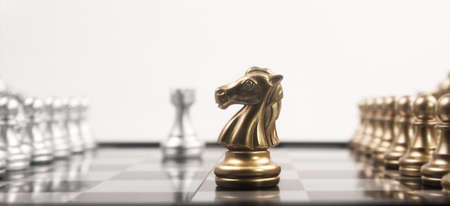 Chess board game concept of business ideas and competition  strategy concept and finance moneyの写真素材
