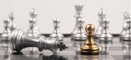 Chess board game concept of business ideas and competition  strategy concept and finance moneyの写真素材
