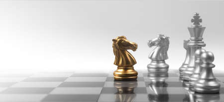 Chess board game concept of business ideas and competition and strategy concep and finance moneyの写真素材