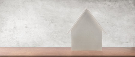 Model of house savings plans for housing, home and Real Estate conceptの写真素材